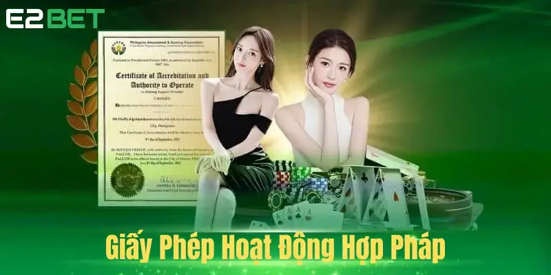 Vai trò của giấy phép hoạt động E2Bet